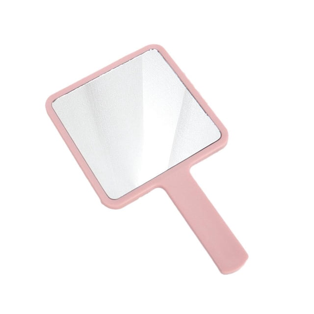 SharkTRUE Miroir Carré avec Poignée Accessoires de Maquillage Beauté Miroir à Main Coiffeuse