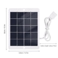 thumbnail image 2 of Mistaha Chargeur Solaire Portable 3W 5V Étanche pour Camping avec Interface USB, 2 of 6