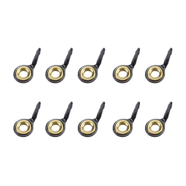 10 Pcs Guides de Canne à Pêche en Acier Inoxydable Ensembles d'Il