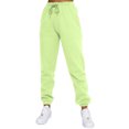 thumbnail image 3 of Innerwin Two Piece Outfit Drawstring Women Jogger Set Sports Long Sleeve Beam Foot Sweatsuits Fluorescent Green S, 3 of 6