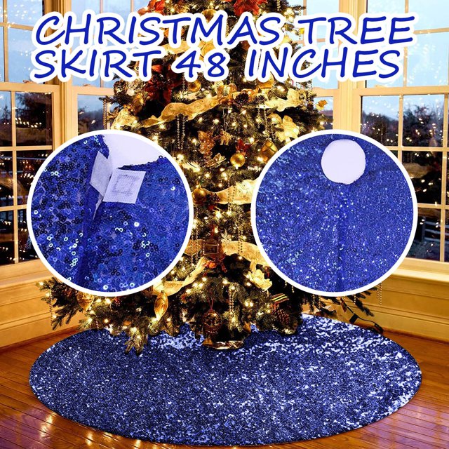 Agiferg A Gittering Christmas Ornament For A 48-Inch Large Gold Sequin Tree Dress