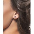 thumbnail image 4 of Morganite Heart 925 Sterling Silver Stud Morganite Premium Gemstone Stud Earring, 4 of 4