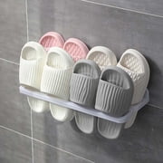 Chmadoxn Shoe Rack for Closet,Closet Organizers and Storage, Organization and Storage, 180 Degree Foldable Slipper Rack Toilet Wall Non Perforated Shoe Rack Storage And Storage Rack shoe rack