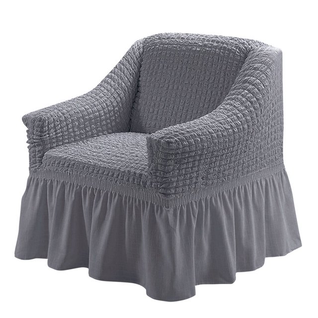 2024 1 Piece Sofa Slipcover with Pleated Ruffled Skirt Washable High Stretch Durable Furniture Protector 3 Seater Pine Green