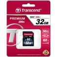 thumbnail image 1 of Transcend 32 GB Class 10 SDHC Flash Memory Card (TS32GSDHC10), 1 of 2