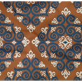 thumbnail image 4 of oneOone Tissu Popeline de Coton Biologique Sergé Imprimé Ikat Tourbillon au Mètre 42 Pouces de Large, 4 of 4