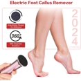 thumbnail image 3 of Dermave Éliminateur Électrique de Cal des Pieds, Éliminateur de Cal des Pieds Sans Douleur, Éliminateur de Cal des Pieds à Vitesse Réglable, Éliminateur de Cal des Pieds à Rotation 360 avec 60 Disques de Ponçage (Rose), 3 of 5