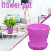 ZZkhGO 3PC PP Resin High Waist Long Flower Pots, Open Pot Balcony Gardening Planters, Breathable Moisturizing Pots for Plants Desk Bedroom Yard