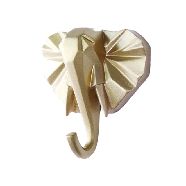 Wweixi Coat Hooks Easy To Install And Wide Application For Added In Daily Life gold(elephant) 1Set