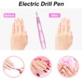 thumbnail image 3 of Tignapoo Portable USB Rechargeable Nail Drill Pen with Adjustable Speed, Mini Electric Polisher for Manicure and Pedicure, Includes 11 Grinding Bits, Available in Gold, Perfect for Home and Salon Use, 3 of 6