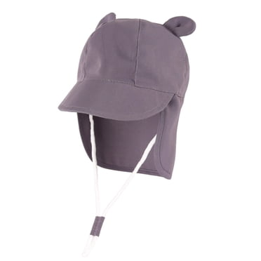WUANDIXFA Toddler Sun Hat Baby Sun Hat with Neck UPF 50+ Adjustable Baby Boys Girls Summer Beach Hat for Traveling Swim Hat Dark Gray,1-2 Years