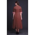 thumbnail image 3 of Bimba Robe Chemise Décontractée à Rayures pour Femme, Imprimée, de Fête, Mi-Mollet, Évasée - Grande, 3 of 5