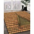 thumbnail image 3 of Ahgly Tapis Rectangulaire Lavable en Machine Intérieur Transitionnel Brun Selle, 7 Pieds x 9 Pieds, 3 of 7
