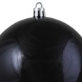 thumbnail image 3 of Northlight 4" Shiny Black Shatterproof Christmas Ball Ornament (100mm), 3 of 5