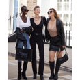 thumbnail image 3 of ORUYROP Combinaison à Manches Courtes et Manches Courtes pour Femme Deep V Neck, 3 of 5