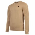 thumbnail image 2 of U.S. POLO ASSN. Men's Chandail Tricoté - Col Rond, logo Brodé, Coton Beige 2TG (XX-Grand), 2 of 3