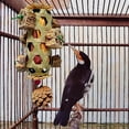 thumbnail image 4 of Natural Bird Chew Toy for Parrots Enrichment with Corn Husk and Starfruit Shredding for Foraging Exercise and Interactive Pecking Entertainment, 4 of 5