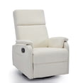thumbnail image 1 of Korser Swivel Rocker Recliner Chair for Small Spaces Chenille for Living Room,Beige, 1 of 7