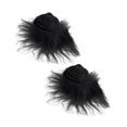 thumbnail image 2 of segolike 2x Faux Fur Fabric Costume Soft Shaggy Fur Patches Fabric for Christmas Tree black, 2 of 9