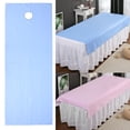 thumbnail image 4 of Drap de Lit de Massage Housse de Massage Drap de Canapé Housse de Lit de Massage Literie de Massage Drap de Lit de Salon de Beauté Housse de Lit de Massage Imperméable et Anti-Huile avec Trou pour le Visage et la Respiration, 4 of 8