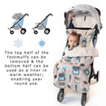 thumbnail image 3 of Buggysnuggle Newborn Stroller Footmuff Bunting Snuggle Sherpa, 3 of 9
