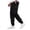 Black, variant on EGNMCR Men's Lightweight Pants, Cargo Pants Men, Linen Pants Men, Mens Casual Loose Fit Elastic Waist Pants, Mens Cotton Linen Pants Men's Solid Color Pocket Work Pants Casual Leggings Men Pants