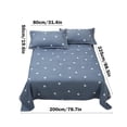 thumbnail image 3 of Full Size Sheet Set,Bedding Sets Full Bedding Set Bedding Sheet and Pillowcase 3 Piece Set with 2 Pillowcases 1 Flat Sheet Sheet Set Shrink Counterac Fade Counteractive Easy Care, 3 of 7