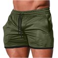 thumbnail image 1 of Pisexur Mens Swim Trunks Solid Swimming Shorts for Men, 7" Inseam High Waist Elastic Drawstring Swimwear Swim Short, 1 of 7