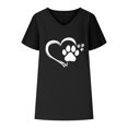 thumbnail image 4 of LSLJS Blouses pour Femmes Col en V Imprimé T - Mode Confortable, Cadeaux pour Femmes, 4 of 5