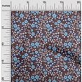 thumbnail image 2 of oneOone Velvet Brown Fabric Floral Sewing Craft Projects Fabric Prints By Yard 58 Inch Wide, 2 of 5