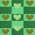 thumbnail image 1 of Ahgly Company Machine Washable Indoor Square Transitional Forest Green Area Rugs, 8' Square, 1 of 7