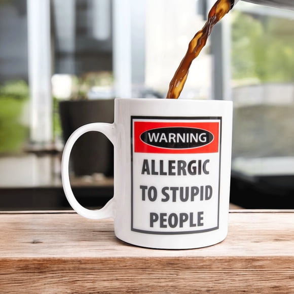 Perfect Solutions Allergic To Stupid People Mug