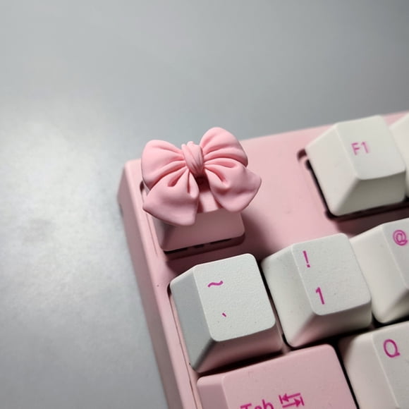 LSLJS Cute Cats Paw Bunny Circular Low Shaft Keycap Mechanical Keyboard Cute Keycap