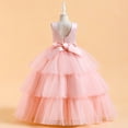 thumbnail image 4 of AJIWYH Robe Fille, Robe de Fête pour Enfant Gâteau Mode Robe Douce, Robe pour Bébé Fille Rose pour 5-6 Ans, 4 of 4