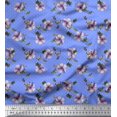 thumbnail image 1 of Soimoi polyester Crepe Fabric Dot,Butterfly & Floral Fabric Prints By Yard 42 Inch Wide, 1 of 3