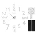 thumbnail image 3 of DIY Wall Clock Kit, Mirror Wall Clock Decor Large Frameless Wall Clock, Mirror  Sticker Clock For Living Room Bedroom Office Gift Silver, 3 of 8