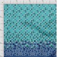 thumbnail image 1 of oneOone Polyester Lycra Turquoise Blue Fabric Geometric Panel Fabric For Sewing Printed Craft Fabric By The Yard 56 Inch Wide, 1 of 4