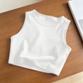 thumbnail image 1 of Letimco Breathable Soft Casual Sleeveless Deep Round Neck Tank Top for Women - Solid Color for Home Daily Summer, 1 of 7
