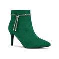 thumbnail image 1 of Unique Bargains Women's Rhinestone Pointed Toe Stiletto Heel Ankle Boot, 1 of 7