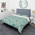 thumbnail image 3 of Designart 'Porch & Den Cason 1950 Mid-Century Pattern Duvet Cover Set, 3 of 4
