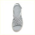 thumbnail image 4 of IUJSOY Platform Sandals for Women Cross Strap Open Toe Slingback Anti-Slip Beach Walking Shoes, 4 of 9