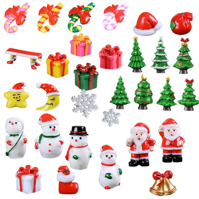 Bangcool 31PCS Micro Landscape Decoration Creative Cute Fairy Garden Decor for Christmas