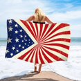 thumbnail image 3 of XZNGL Independence Day Microfiber Beach Towel Super Lightweight Colorful Bath Towel Sandproof Beach Blanket Multi-Purpose Towel For Travel Swimming Pool 27x55 Inch, 3 of 9