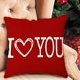 thumbnail image 4 of TIMIFIS Housses de Coussins 18x18 Pouces, Housse de Coussins en Lin de la Saint-Valentin avec Cœurs Rouges Amour pour Grand Canapé Sofa Intérieur Extérieur Décoration de Fête, 4 of 6