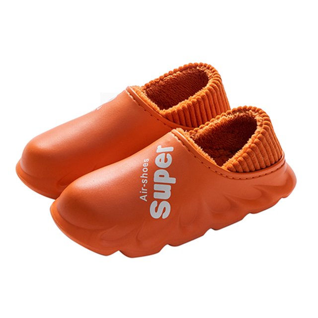 Winter Slides Waterproof Warm Non-skid Unisex Closed Back Slippers House Sandals