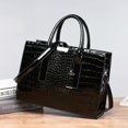 thumbnail image 4 of Elegant Crocodile Pattern Tote Bag, Luxury Top Handle Handbag, PU Leather Purse For Women, 4 of 5
