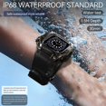thumbnail image 2 of Waterproof Case for Apple Watch Series 10 42mm, Protective Rugged Case with Soft Silicone Band and Built-in Screen Protector for iWatch Series 10 42mm, 2 of 6