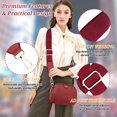 thumbnail image 2 of Baohd Stretchy And Wear-resistant Handbag Strap For No Loose Thread Shoulder Bag Strap Burgundy, 2 of 6