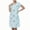 O-green, variant on 2025 Women's Cotton Nightgown Sleepwear Night Gowns Short Sleeves Shirt Casual Night Gown Petite Print