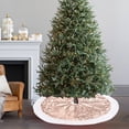 thumbnail image 4 of Jupe de Sapin de Noël 31,49 Po Ronde Rouge Jaune Vert Rose Brun Tissu Décoration des Fêtes pour Base de Sapin, 4 of 6
